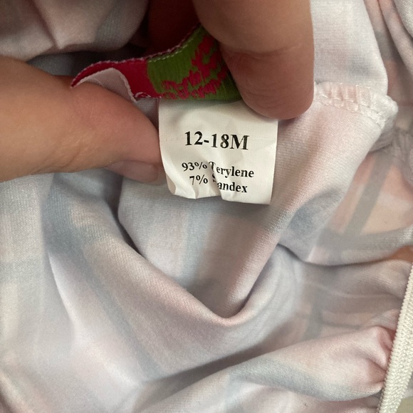 EUC brown white yellow orange pumpkin sleeveless bubble 12-18 months - Picture 4 of 6